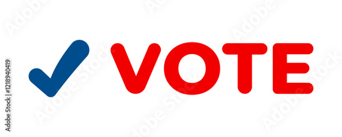 Vote vector icon. Election day sign. Political USA election campaign. Vector illustration