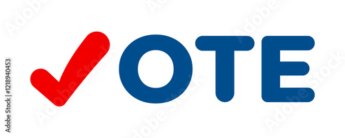 Vote vector icon. Election day sign. Political USA election campaign. Vector illustration