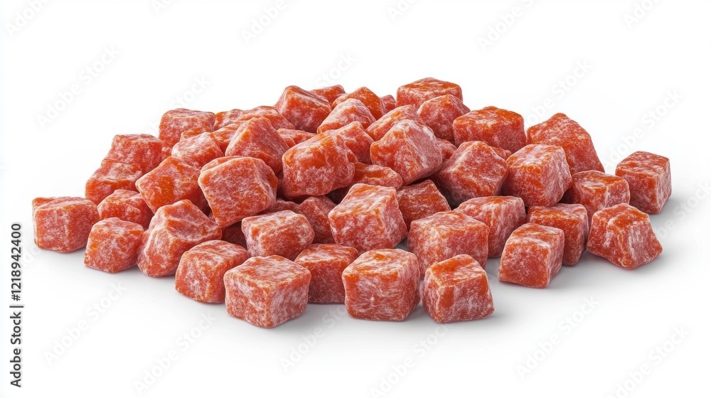 Pile of Delicious Orange Candied Fruit Cubes Pile of Delicious Orange Candied Fruit Cubes