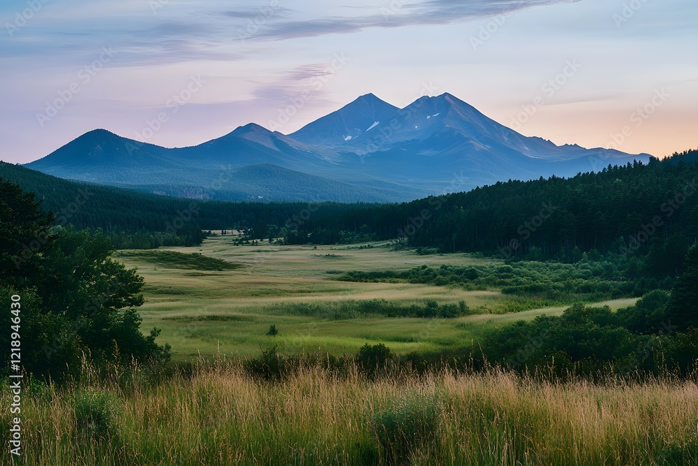 Fototapeta premium mountain landscape, Generative AI