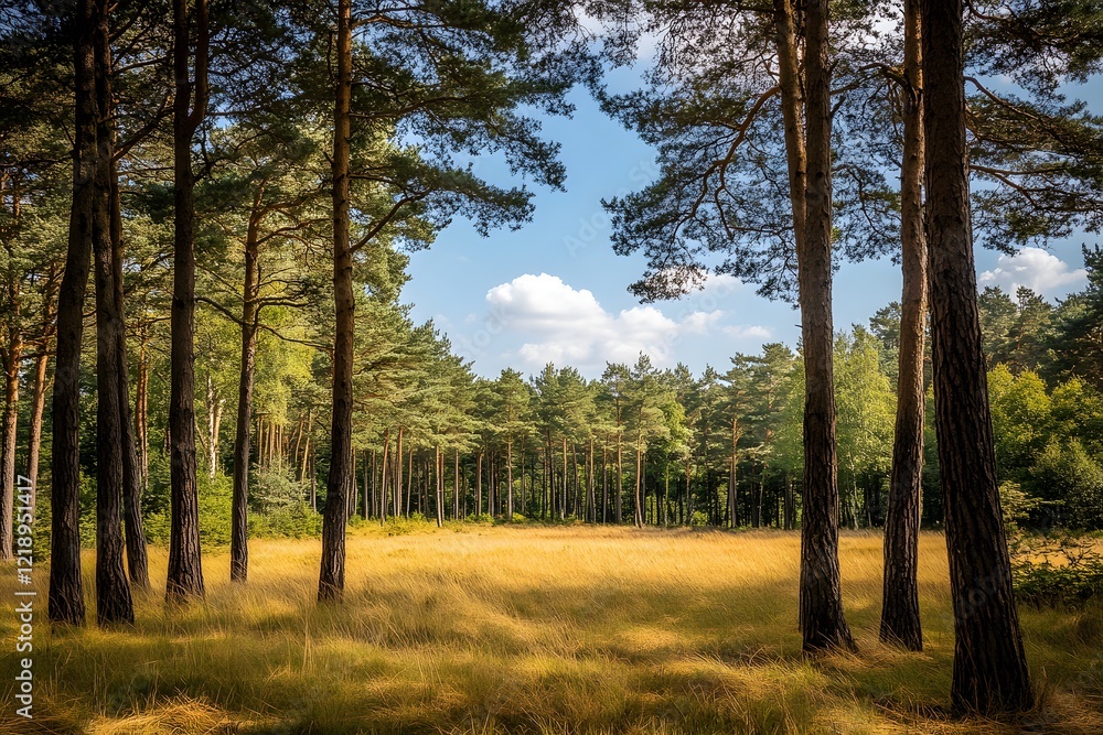 Obraz premium trees in the forest, Generative AI