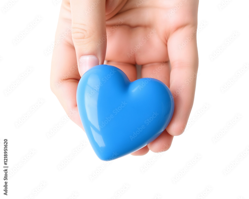 Obraz premium Hands holding a heart symbolizing love care and giving