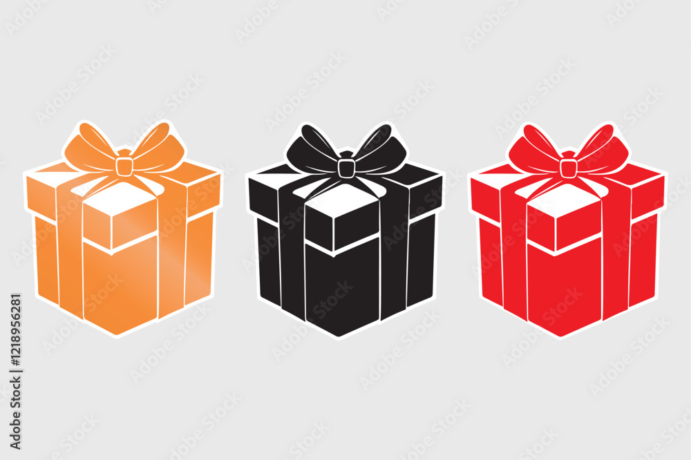 Fototapeta premium Creative Gift Box Icon for Marketing Projects