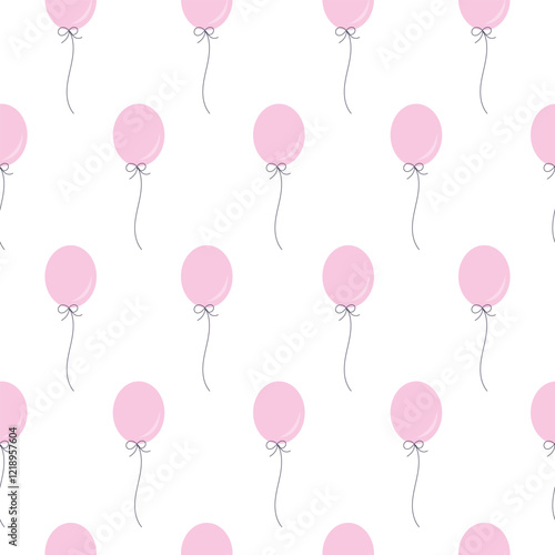 Seamless air balloon pattern. Cute repeated background for textile, card, poster, cover, wallpaper, wrapping.