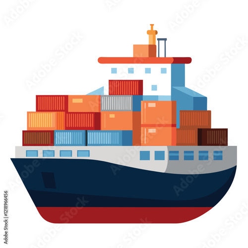 cargo ship and container ship
