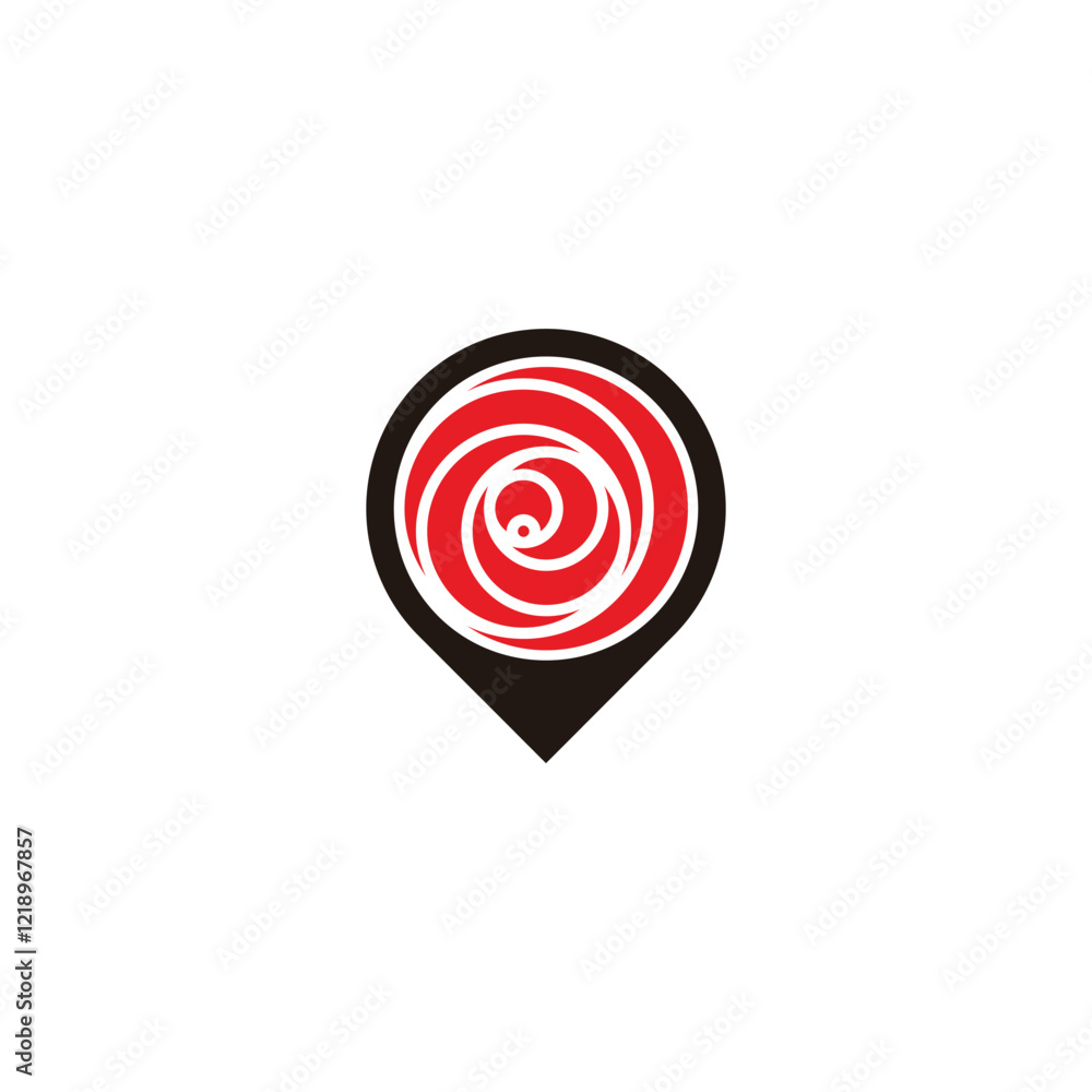 Location, rose geometric symbol simple logo vector Location, rose geometric symbol simple logo vector