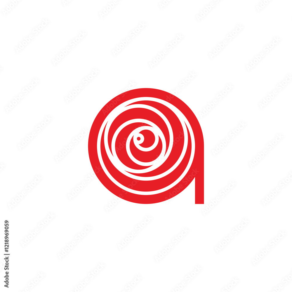 Letter a rose, geometric symbol simple logo vector Letter a rose, geometric symbol simple logo vector