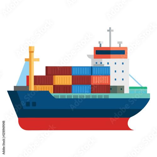 cargo ship with cargo containers