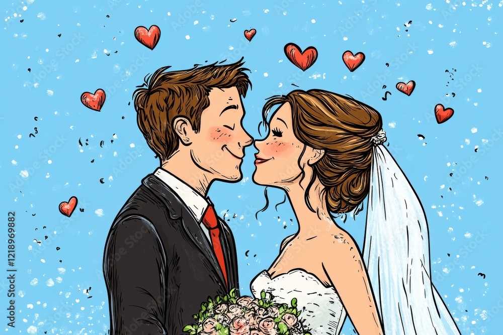 A happy newlywed couple in wedding attire, celebrating their love and new journey together. A universal symbol of joy, romance, and the beauty of commitment. A happy newlywed couple in wedding attire, celebrating their love and new journey together. A universal symbol of joy, romance, and the beauty of commitment.