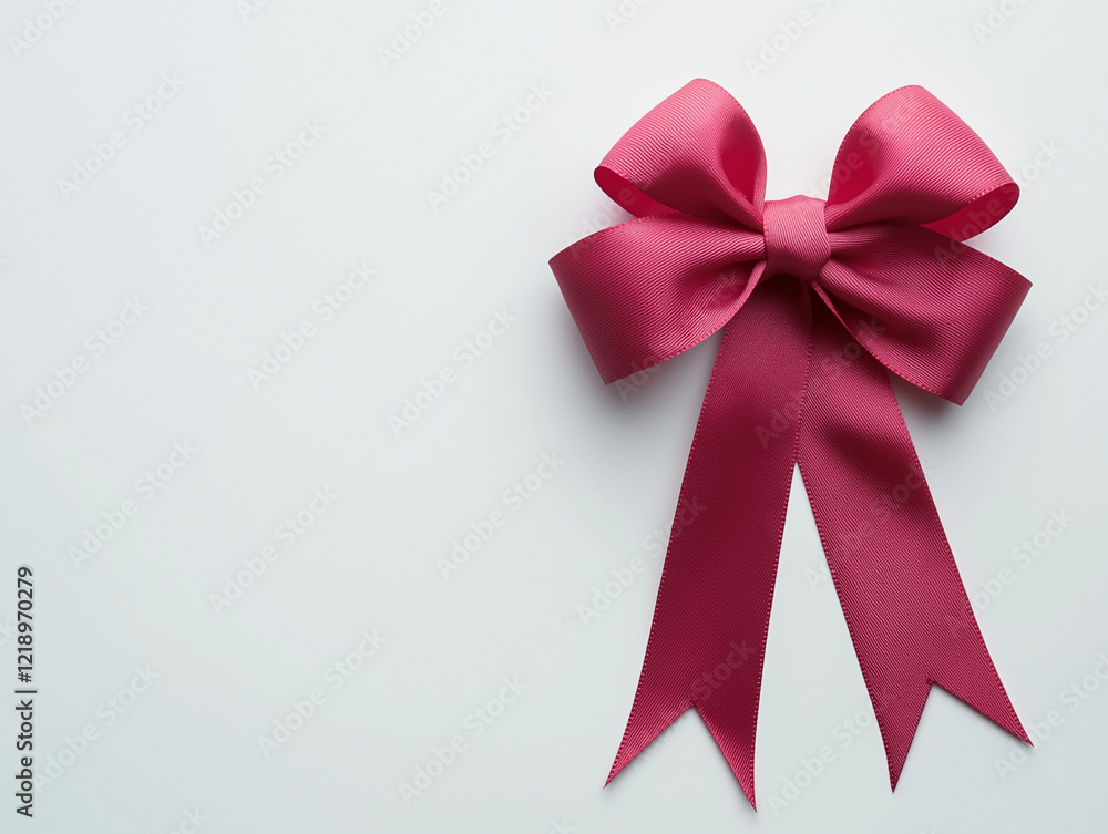 vibrant scarlet ribbon adorned with bow, set against clean white background, evokes sense of celebration and elegance. Perfect for gift wrapping or decorative purposes vibrant scarlet ribbon adorned with bow, set against clean white background, evokes sense of celebration and elegance. Perfect for gift wrapping or decorative purposes
