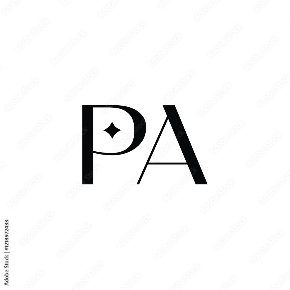 PA monogram logo design letter text name symbol monochrome logotype alphabet character simple logo PA monogram logo design letter text name symbol monochrome logotype alphabet character simple logo