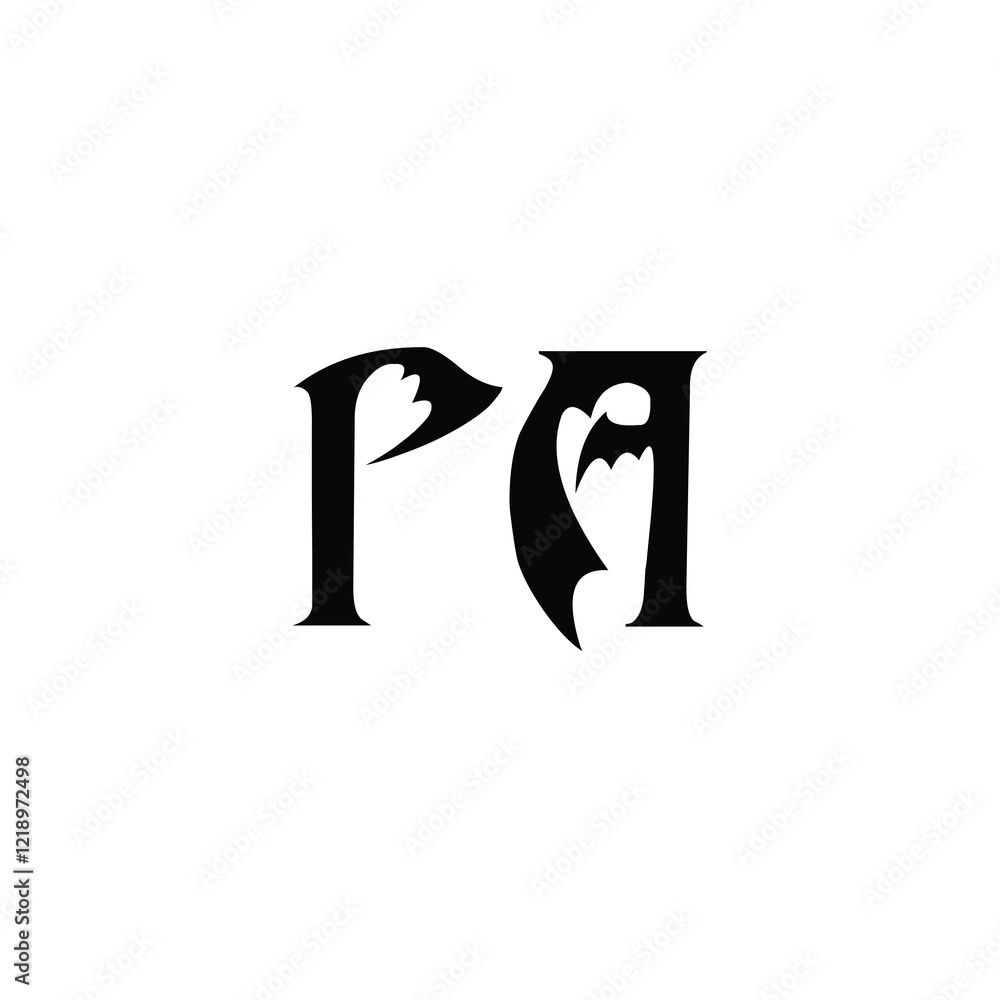 PA monogram logo design letter text name symbol monochrome logotype alphabet character simple logo PA monogram logo design letter text name symbol monochrome logotype alphabet character simple logo