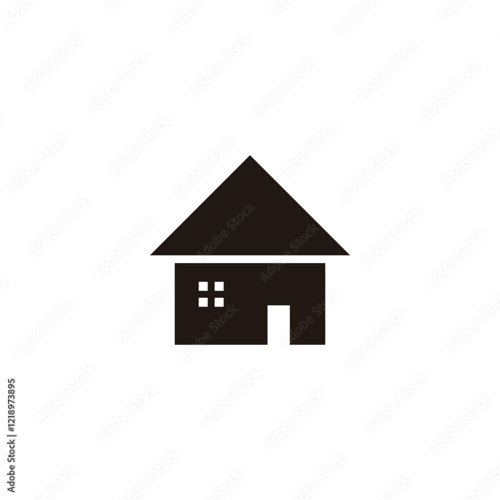 Home, village, property geometric symbol simple logo vector Home, village, property geometric symbol simple logo vector