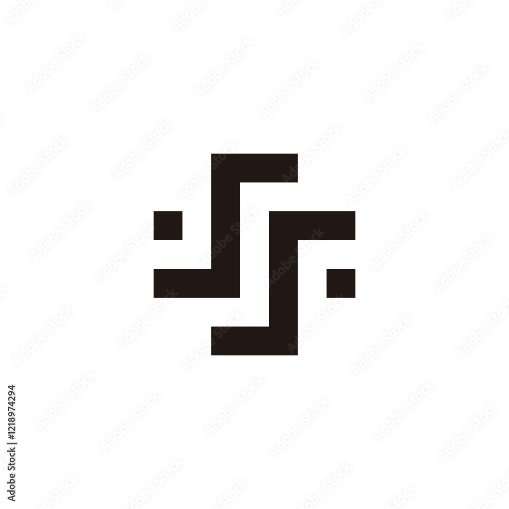 Letter S square, plus, medical geometric symbol simple logo vector Letter S square, plus, medical geometric symbol simple logo vector