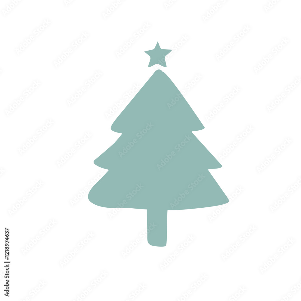 Christmas Tree vector silhouette Christmas Tree vector silhouette