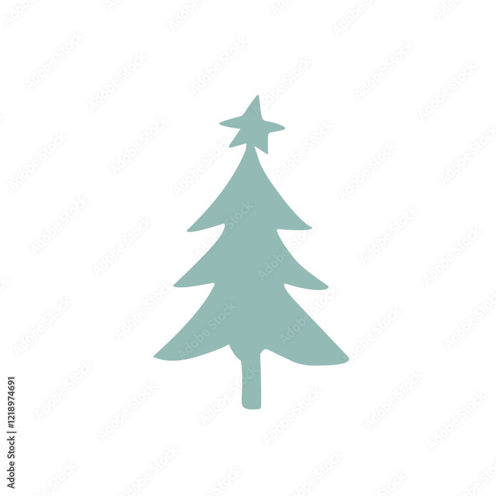 Christmas Tree vector silhouette Christmas Tree vector silhouette