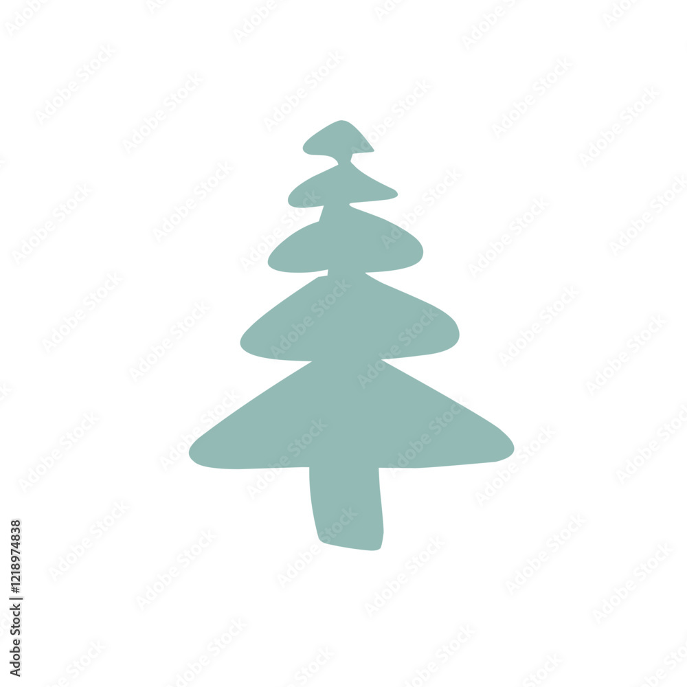 Christmas Tree vector silhouette Christmas Tree vector silhouette