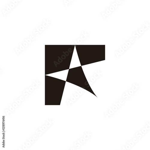 Free Download Letter r pointer geometric symbol simple logo vector - GFXLoad