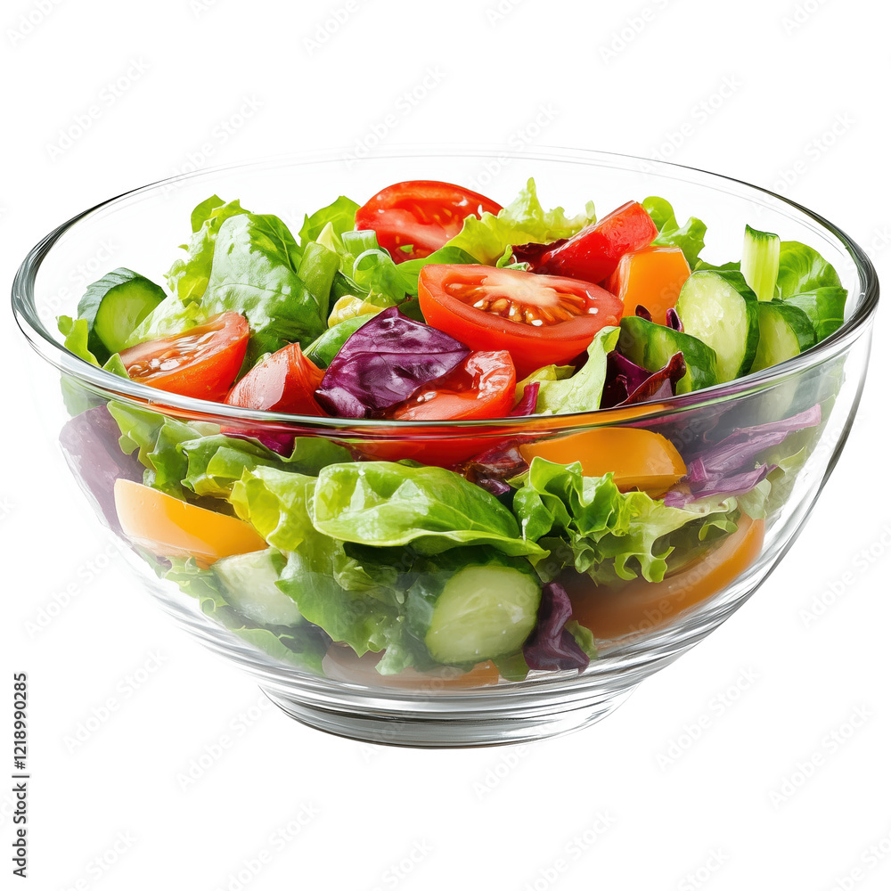 Minimalistic Transparent Glass Salad Bowl Isolated on Transparent Background, Generative AI Minimalistic Transparent Glass Salad Bowl Isolated on Transparent Background, Generative AI