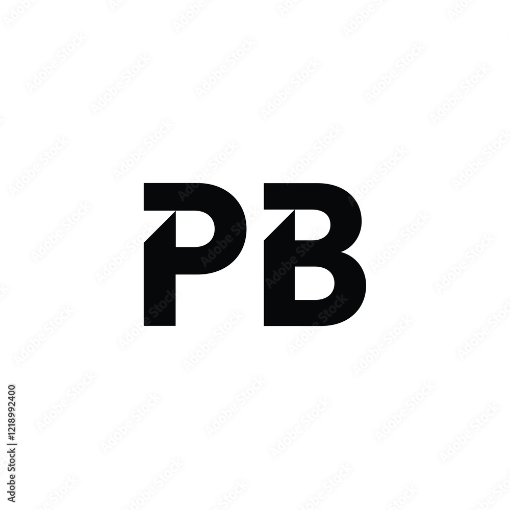 PB monogram logo design letter text name symbol monochrome logotype alphabet character simple logo PB monogram logo design letter text name symbol monochrome logotype alphabet character simple logo