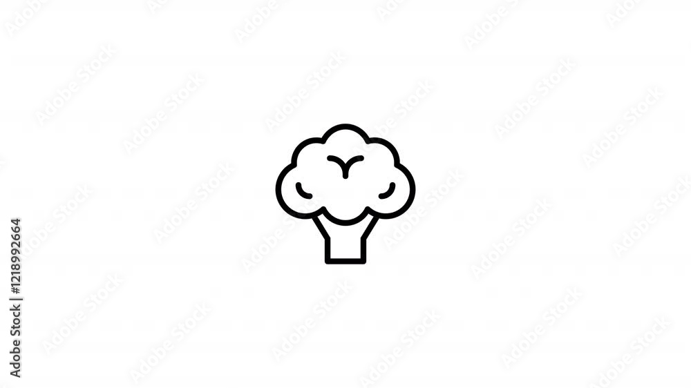 broccoli Animated Icon With Alpha broccoli Animated Icon With Alpha