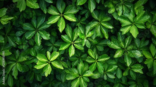 Lush green foliage showcasing nature's vibrant patterns