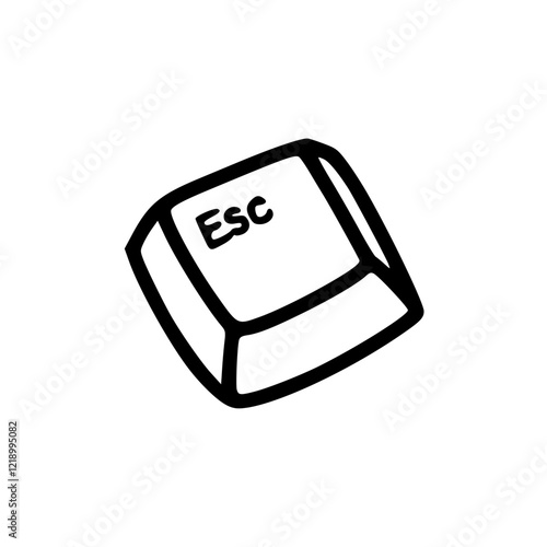 computer keyboard with a button