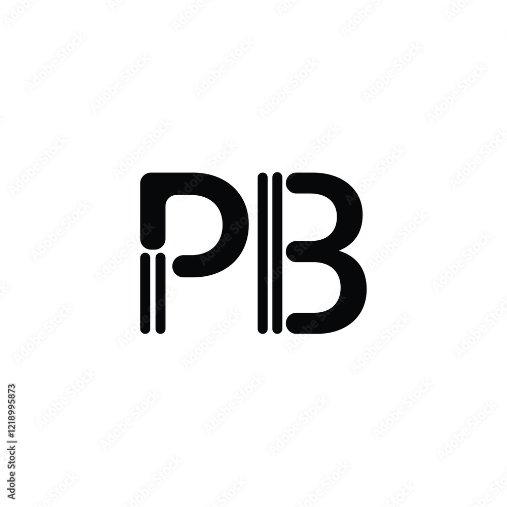 PB monogram logo design letter text name symbol monochrome logotype alphabet character simple logo PB monogram logo design letter text name symbol monochrome logotype alphabet character simple logo