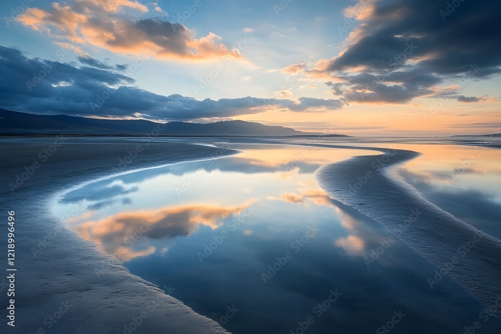 sunrise over the sea, Generative AI sunrise over the sea, Generative AI