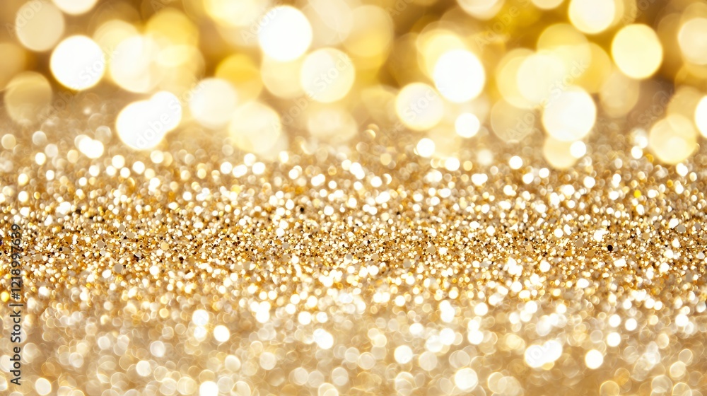 Golden Glitter Sparkle Background: Festive, Luxurious Texture Golden Glitter Sparkle Background: Festive, Luxurious Texture
