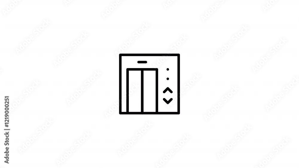 elevator Animated Icon With Alpha elevator Animated Icon With Alpha