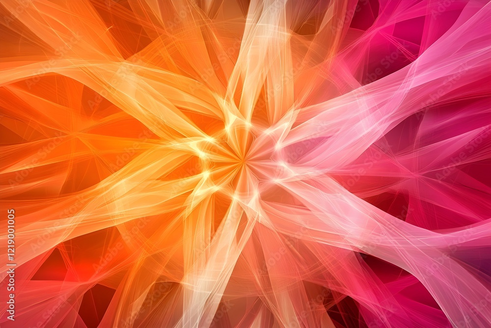 Radiant abstract design with vibrant orange and pink tones Radiant abstract design with vibrant orange and pink tones
