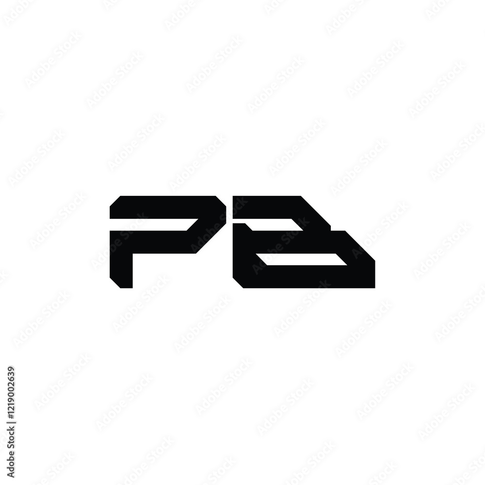 PB monogram logo design letter text name symbol monochrome logotype alphabet character simple logo PB monogram logo design letter text name symbol monochrome logotype alphabet character simple logo
