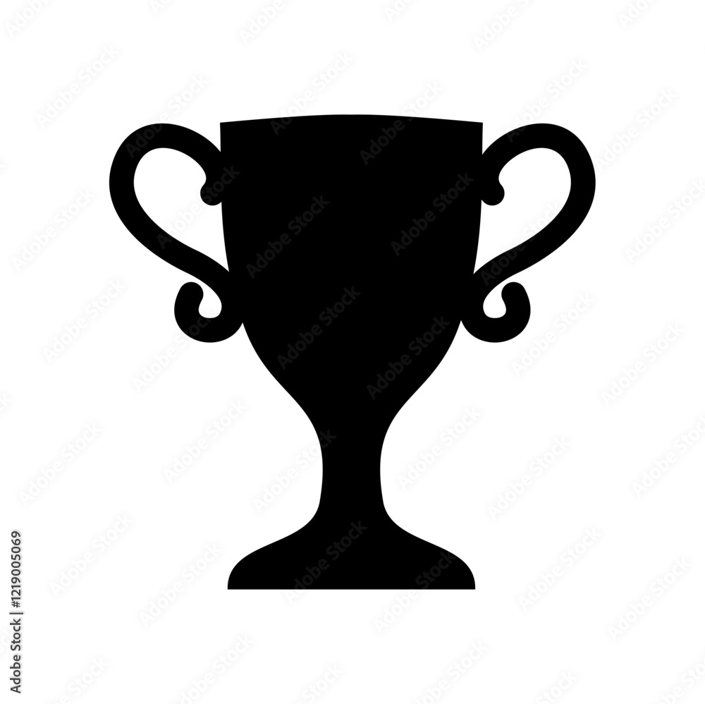 Trophy Cup Silhouette. Trophy Cup vector illustration. Trophy Cup Silhouette. Trophy Cup vector illustration.