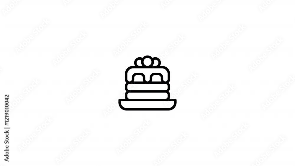 Pancake Animated Icon With Alpha Pancake Animated Icon With Alpha