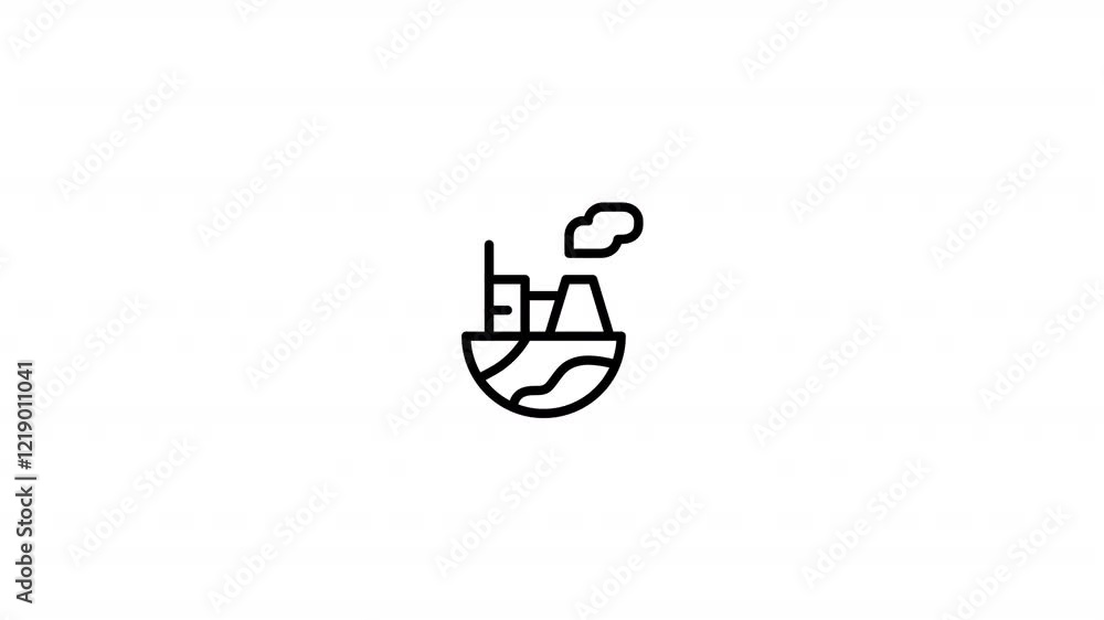 Pollution Animated Icon With Alpha Pollution Animated Icon With Alpha