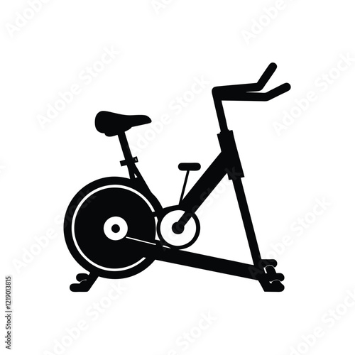 A stationary bike vector illustration