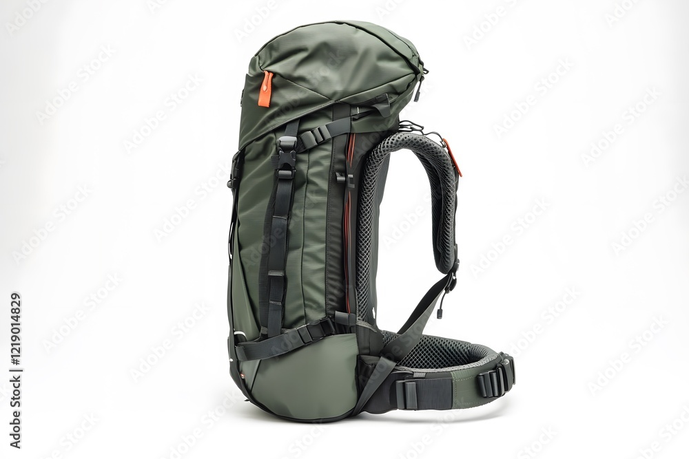 backpack isolated on white, Generative AI backpack isolated on white, Generative AI