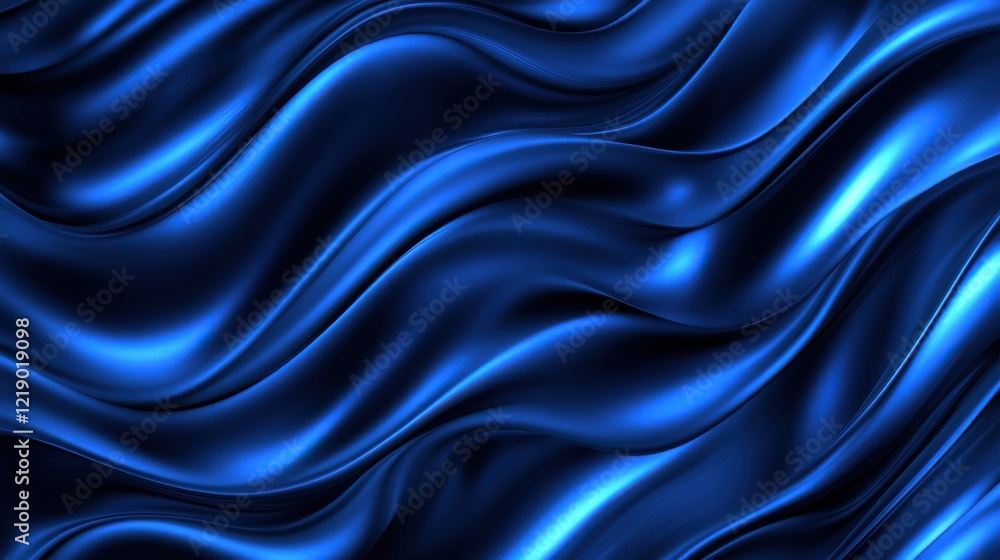 Fototapeta premium Abstract Luxury gradient Blue background. Smooth Dark blue with Black vignette Studio Banner