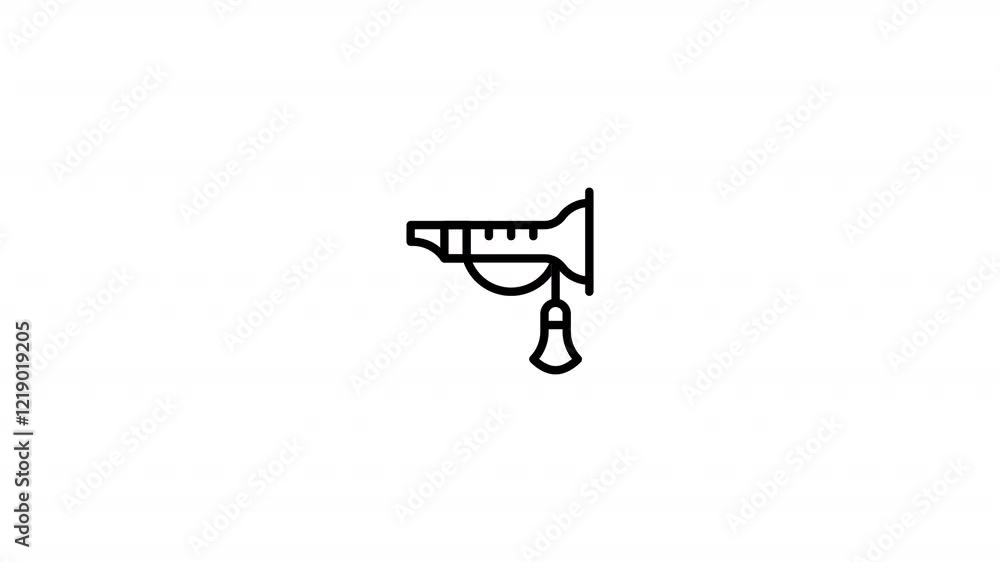 Wind Instrument Animated Icon With Alpha Wind Instrument Animated Icon With Alpha