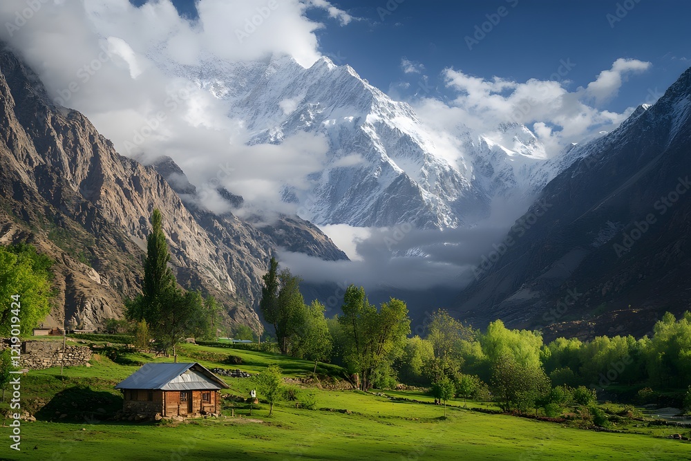 A mysterious and wonderful mountain scenery, Generative AI
A mysterious and wonderful mountain scenery, Generative AI