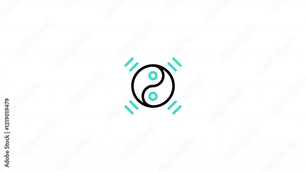 Ying Yang Animated Icon With Alpha Ying Yang Animated Icon With Alpha