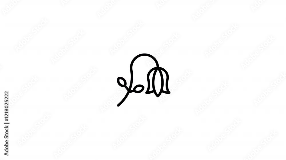bluebell Animated Icon With Alpha bluebell Animated Icon With Alpha