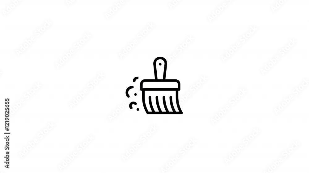 broom Animated Icon With Alpha broom Animated Icon With Alpha