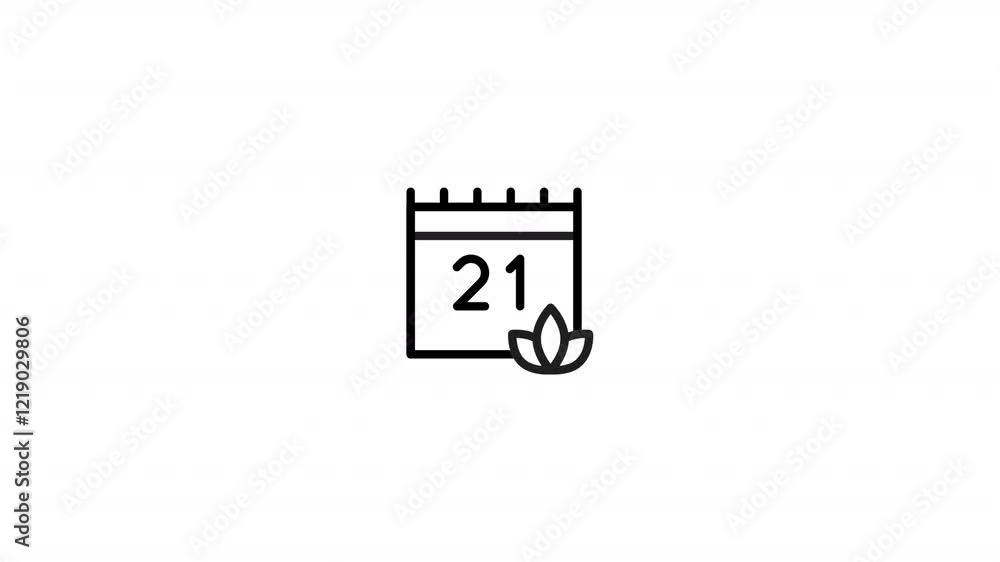 day of yoga Animated Icon With Alpha day of yoga Animated Icon With Alpha