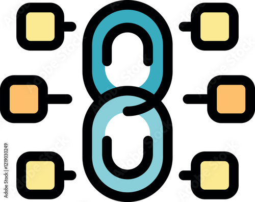 Blockchain technology ensuring secure data storage and transfer across multiple blocks, enhancing transparency and immutability