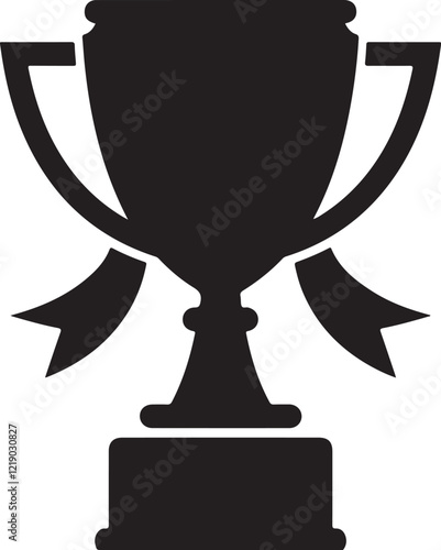 Cup silhouette illustration vector .