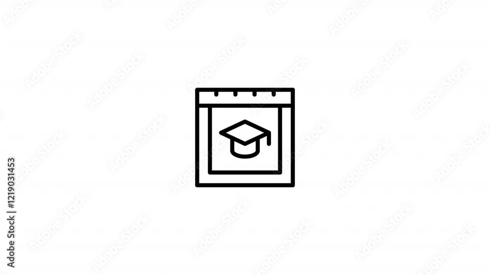education Animated Icon With Alpha education Animated Icon With Alpha
