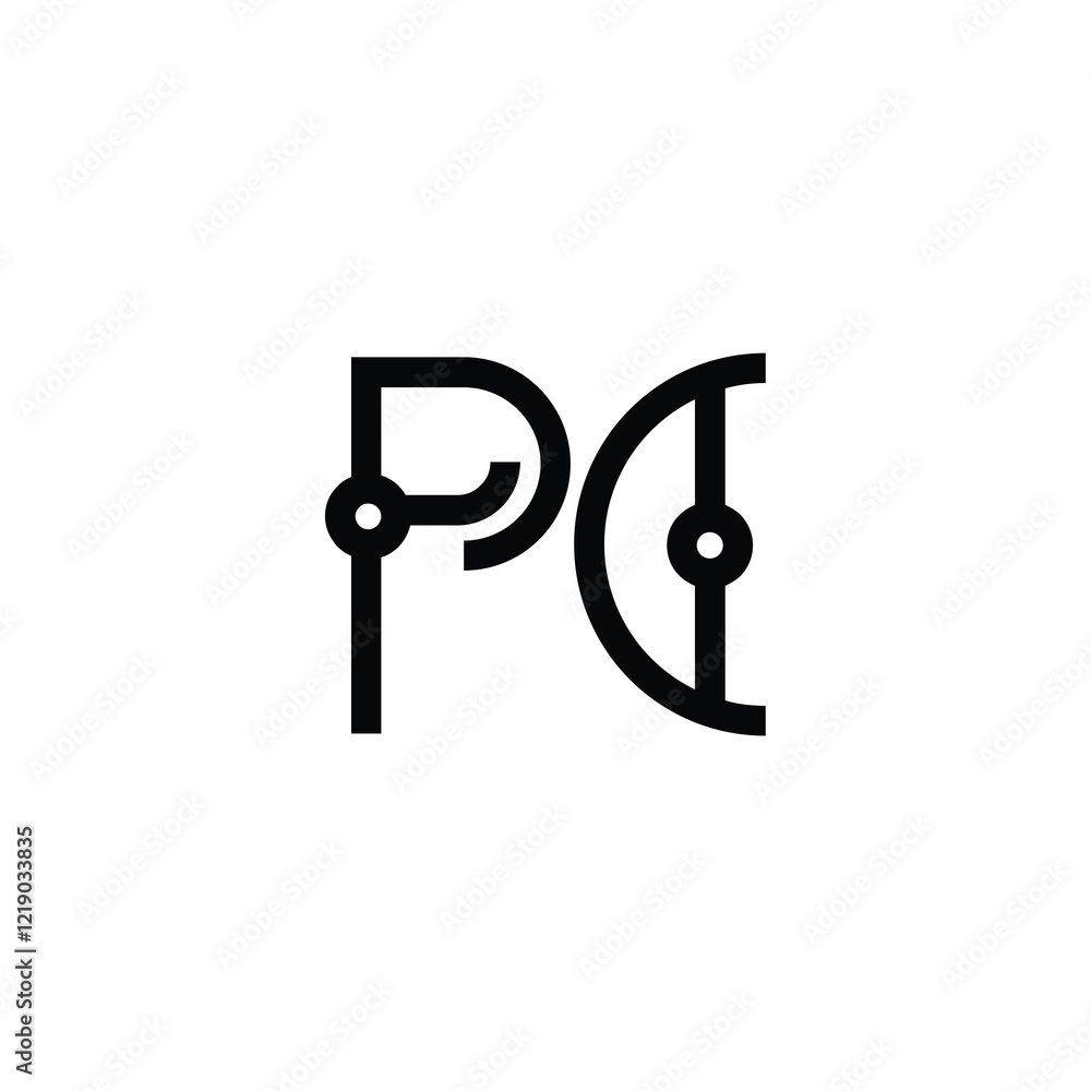 PC monogram logo design letter text name symbol monochrome logotype alphabet character simple logo PC monogram logo design letter text name symbol monochrome logotype alphabet character simple logo