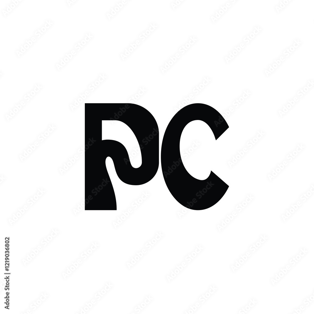 PC monogram logo design letter text name symbol monochrome logotype alphabet character simple logo PC monogram logo design letter text name symbol monochrome logotype alphabet character simple logo